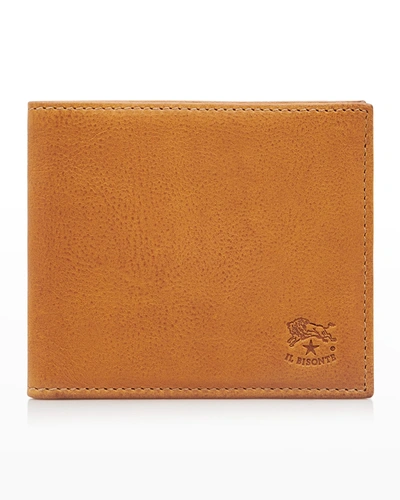 Il Bisonte Men's Vintage Leather Wallet In Vintage Natural