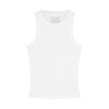 Citizens Of Humanity Isabel White Ribbed Stretch-jersey Tank