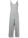Eberjey Charlie Casual Cotton Jumpsuit In Heather Grey