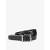 DENTS DENTS MEN'S BROWN/BLACK LOGO-ENGRAVED REVERSIBLE LEATHER BELT,49535748