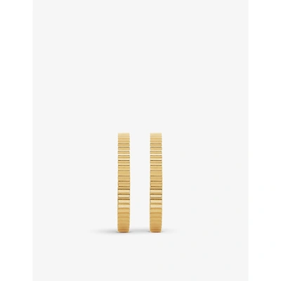 Monica Vinader Disco 18ct Yellow Gold-plated Vermeil Sterling-silver Huggie Hoop Earrings