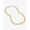 MONICA VINADER GROOVE CURB 18KT GOLD-PLATED VERMAIL CHAIN NECKLACE