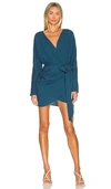 L'academie The Lorriana Mini Dress In Blue