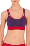 Natori Gravity Contour Underwire Coolmax Sports Bra (32c) In Radicchio/chili