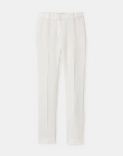 Lafayette 148 Petite Finesse Crepe Clinton Ankle Trouser In White