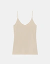 Lafayette 148 Plus Size Jersey Camisole W/ Adjustable Straps In Beige