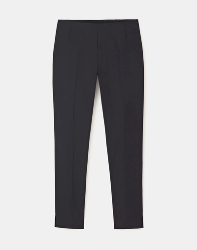 Lafayette 148 Petite Fundamental Bi-stretch Stanton Pant In Black