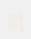 Lafayette 148 Petite Mesh Jersey Camisole In Khaki