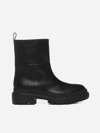 L'autre Chose Leather Ankle Boots