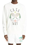 CASABLANCA CASA WAY TENNIS CLUB GRAPHIC SWEATSHIRT,MF21-JTP-011