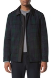 Marc New York Men's Gosper Quilted Plaid Shirt Jacket In Plaid Blk/ Grn