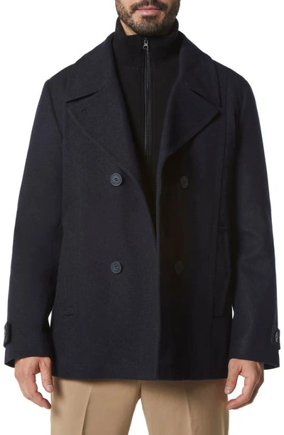 Marc New York Danton Water Resistant Peacoat In Blue Heather