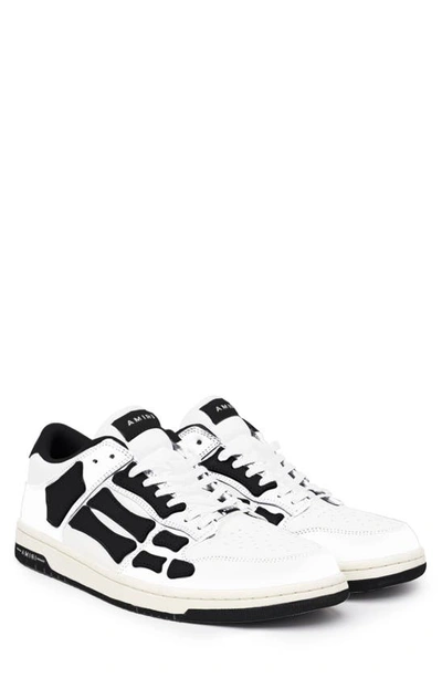 Amiri Skel-top Colour-block Leather Sneakers In White