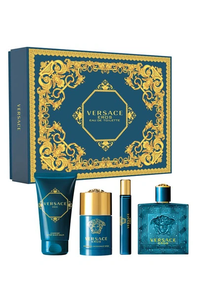 Versace Eros Eau De Toilette Set Usd $183 Value