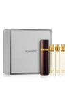 TOM FORD PRIVATE BLEND CLASSICS TRAVEL FRAGRANCE SET & ATOMIZER USD $195 VALUE,TA0J01