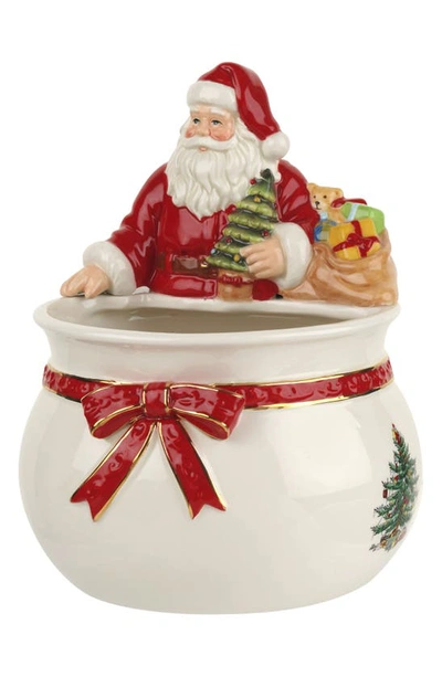 Portmeirion X Ted Baker Figural Santa Bowl In Green