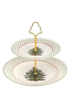 Portmeirion X Ted Baker Christmas Tree Serving Stand In Green
