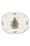 Portmeirion X Ted Baker Sculpted Christmas Tree Platter In Green