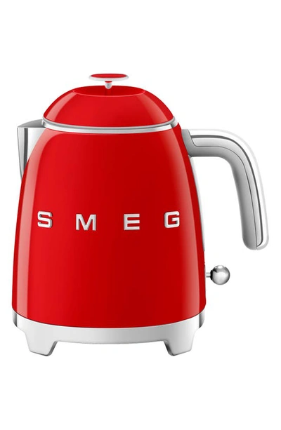 Smeg 50's Retro Style Mini Electric Kettle In Red