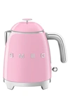 Smeg Retro Mini Kettle In Retro Pink