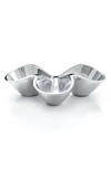 Nambe Bella Trio Condiment Server In Silver