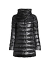 Herno Classic Funnelneck Puffer Jacket In Nero