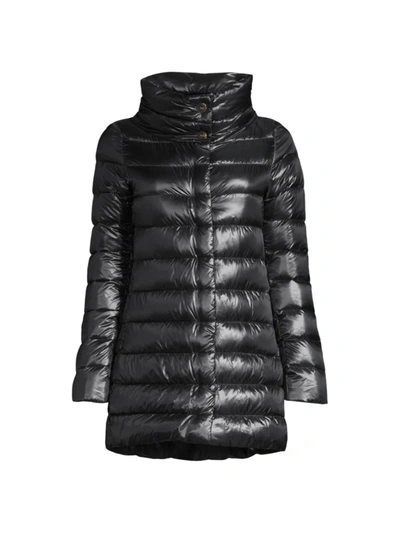 Herno Classic Funnelneck Puffer Jacket In Black
