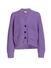 A.l.c Cleveland Alpaca-wool Cardigan In Purple