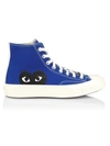 Comme Des Gar Ons Cdg Play X Converse Unisex Chuck Taylor All Star Single Heart High-top Sneakers In Blue