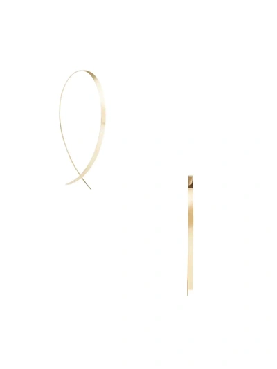 Lana 14k Yellow Gold Flat Hoop Earrings