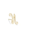 Lana Jewelry 14k Yellow Gold Cursive Inital Stud Earring In Initial N