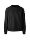 Canada Goose Huron Logo-patch Organic-cotton Sweatshirt In Black
