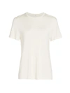 Co Silk Short Sleeve Sweater Tee In Ivory