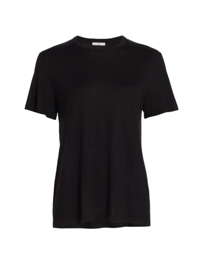 Co Women's Silk Short Sleeve Jumper Tee In Black