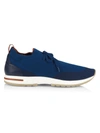 Loro Piana Flexy Walk Knit Runners In Electric Blue