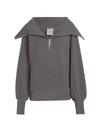 Varley Vine Oversized 1/2-zip Pullover Sweatshirt In Deep Charcoal