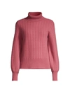 Elie Tahari Cashmere Turtleneck Sweater In Honeysuckle