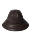 NANUSHKA CAMERON PADDED VEGAN LEATHER BUCKET HAT,400014817559