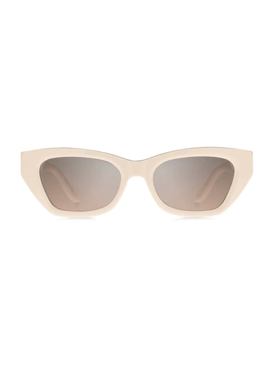 Givenchy Women's Cat Eye Sunglasses, 52mm In Ivory/silver