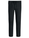 Bugatchi Comfort Drawstring Cotton Pants In Graphite