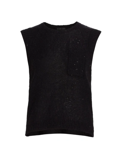Atm Anthony Thomas Melillo Sequined Knit Shell In Black