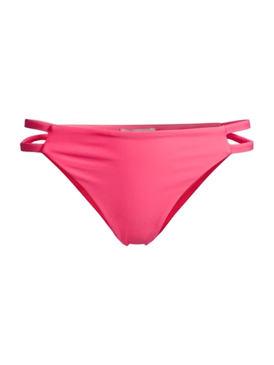 Ramy Brook Dove Bikini Bottom In Cerise Pink