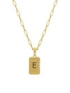 Dean Davidson Women's 22k Gold-plated 'e' Initial Pendant Necklace