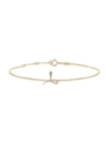 DJULA WOMEN'S MAGIC TOUCH 18K YELLOW GOLD & DIAMOND SNAKE CHAIN BRACELET,400014777018