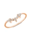 DJULA WOMEN'S MIX & MATCH MULTI-SPIKES 18K ROSE GOLD & DIAMOND RING,400014777689