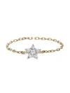 DJULA WOMEN'S MAGIC TOUCH 18K YELLOW GOLD & DIAMOND STAR CHAIN RING,400014777047