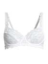 Hanro Luxury Moments Lace Unlined Underwire Bra In White
