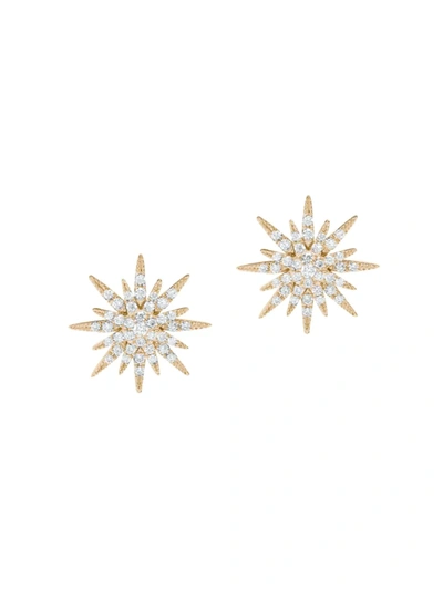 Djula Women's Soleil 18k Yellow Gold & Diamond Stud Earrings In Pink Gold