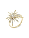 DJULA WOMEN'S SOLEIL 18K YELLOW GOLD & DIAMOND STARBURST RING,400014784785