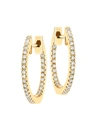 DJULA WOMEN'S GRAPHIQUE 18K YELLOW GOLD & DIAMOND HOOP EARRINGS,400014788014